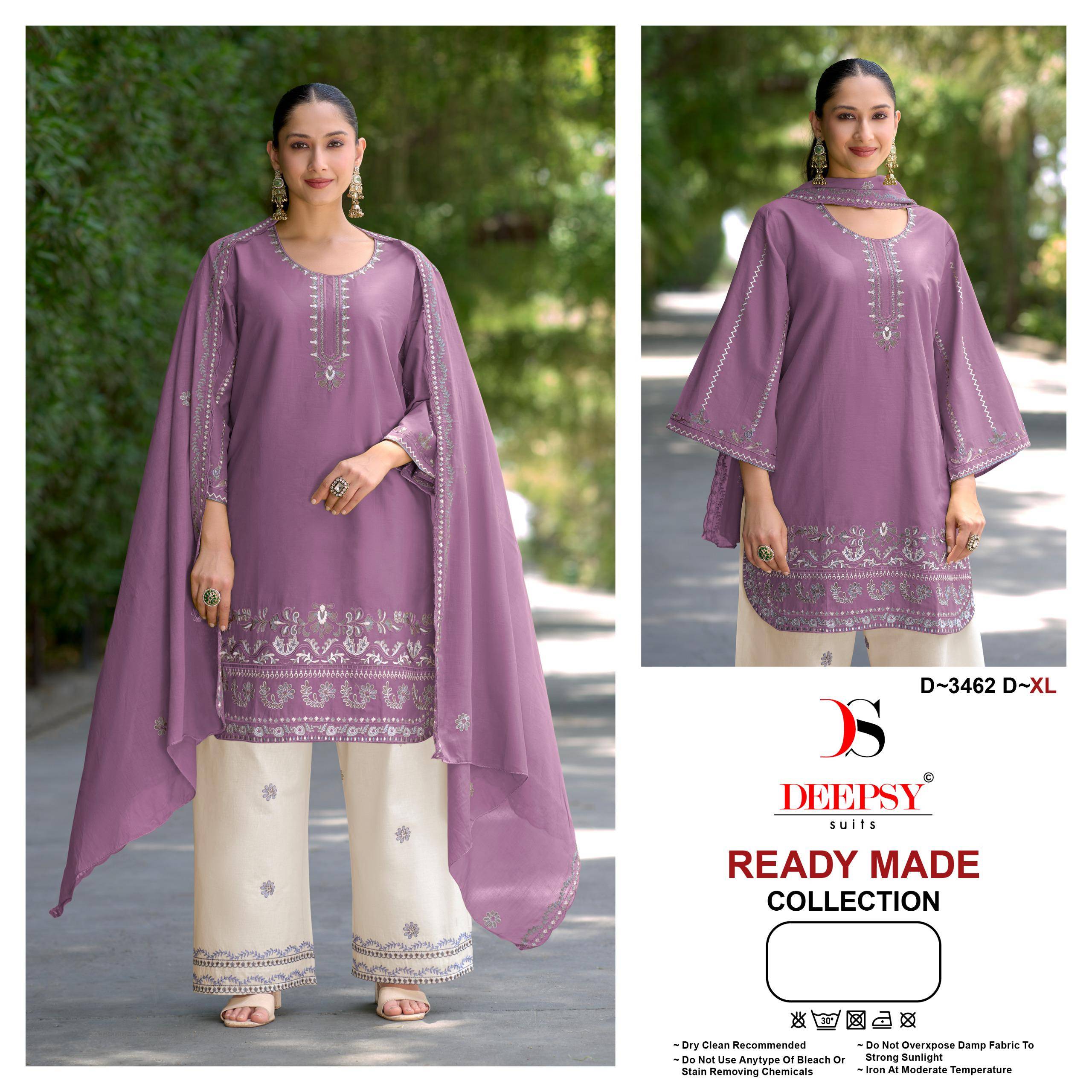 3462 colors by DEEPSY SUITS 3462-A TO 3462-D SERIES Pakistani Stylish Embroidered Ready made PURE COTTON COLLECTION At Wholesale Price